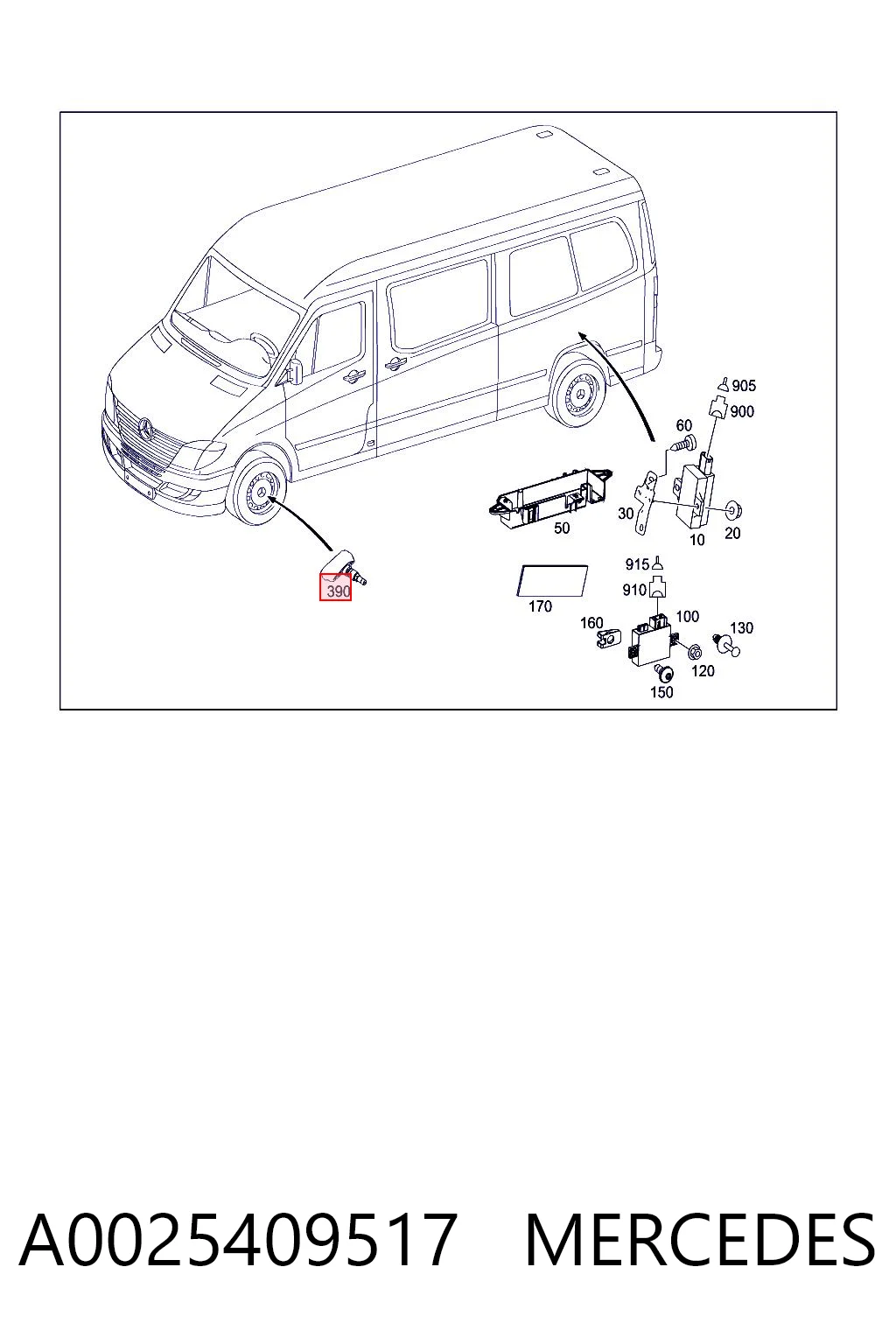 Sensor de presion de llantas Mercedes Vito II bus (639) (2003 - 2014) precio, desde 15,43 EUR