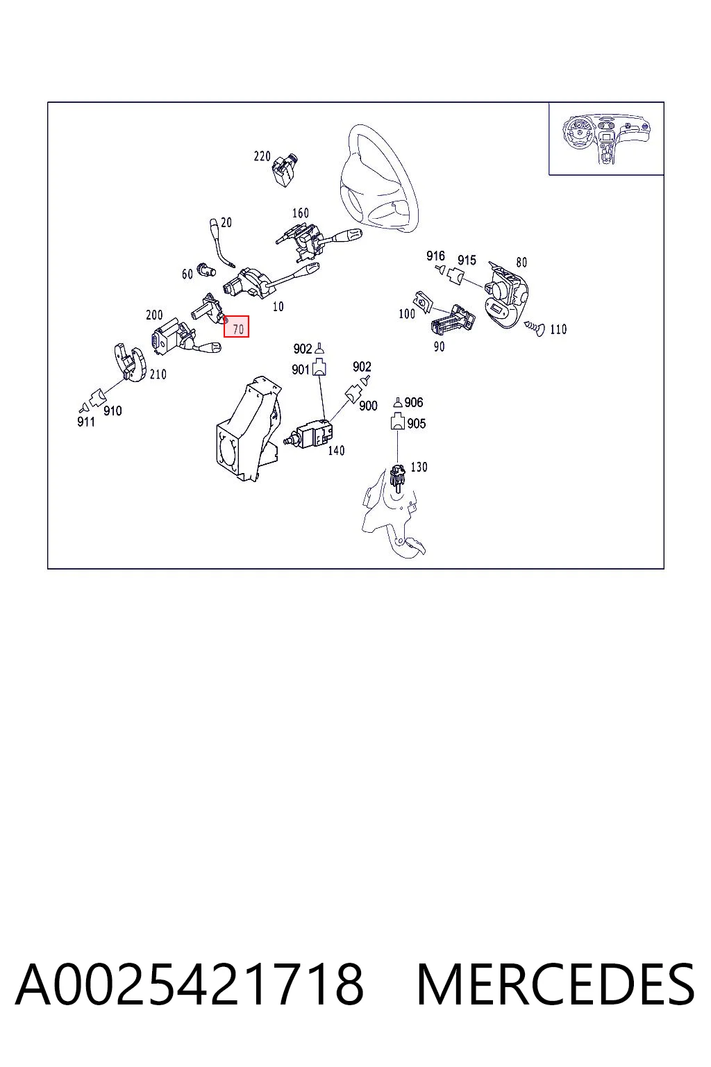 A0025421718 Mercedes
