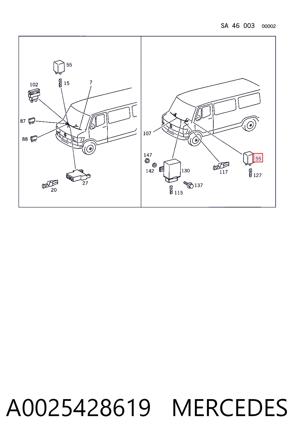 A0025428619 Mercedes