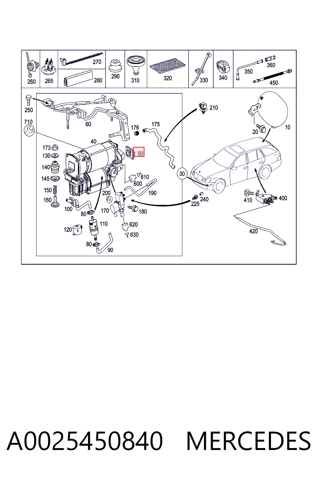 A0025450840 Mercedes