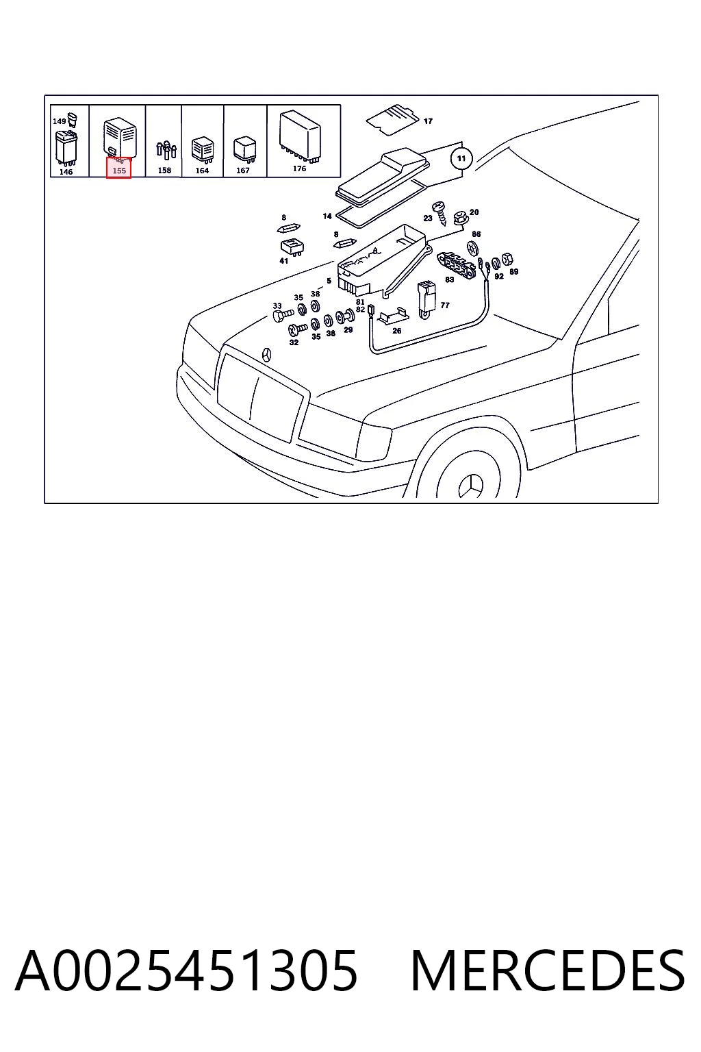 A0025451305 Mercedes