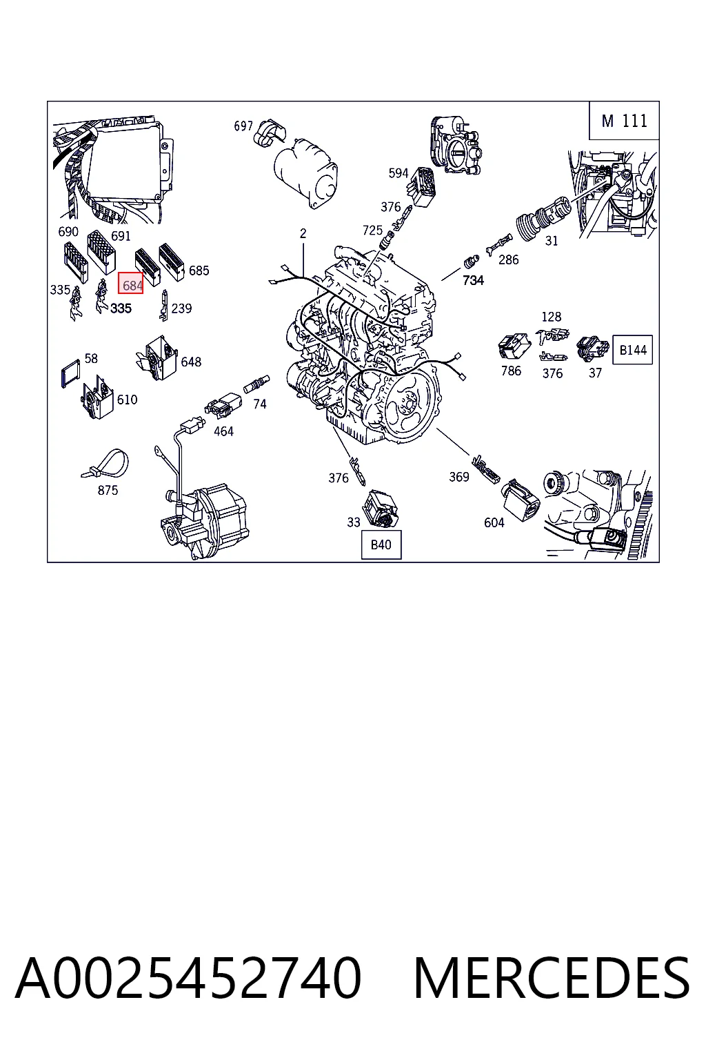 A0025452740 Mercedes
