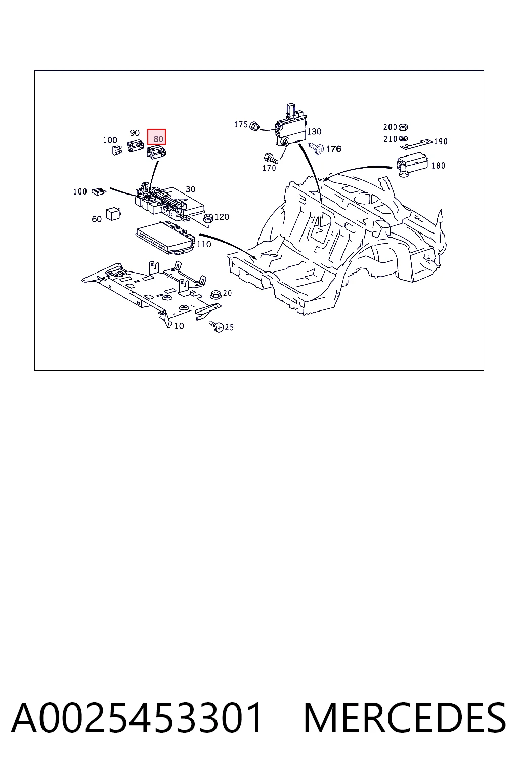 A0025453301 Mercedes