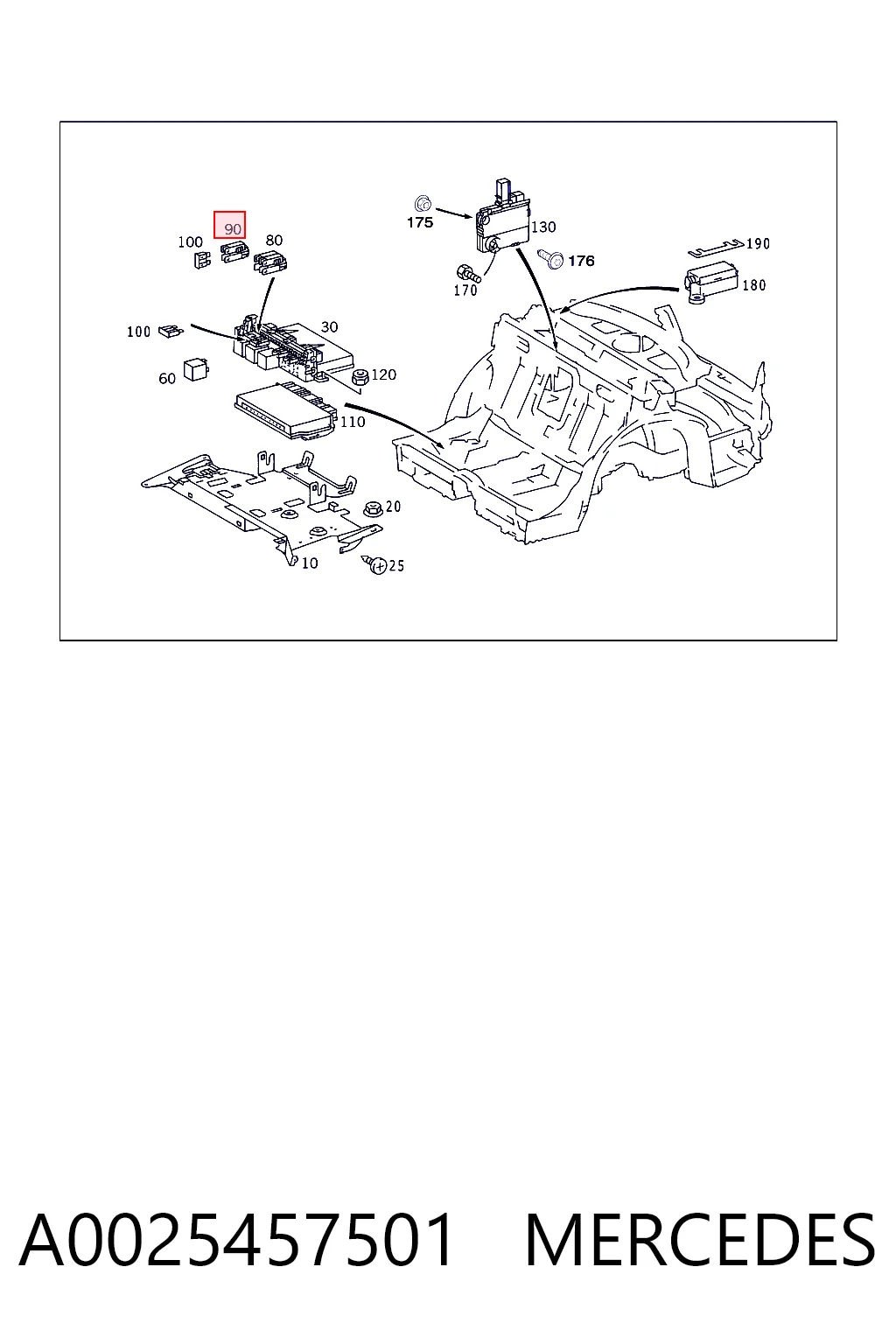 A0025457501 Mercedes