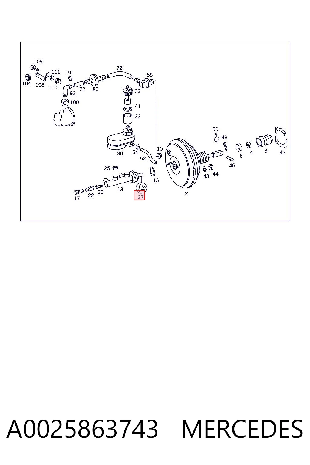 Comprar Juego de reparación del cilindro maestro de freno Mercedes Bus 207-310  602 a bajo precio