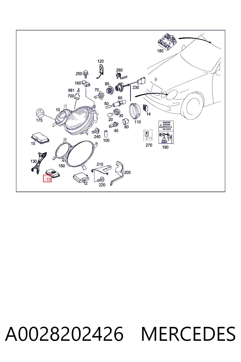 A0028202426 Mercedes