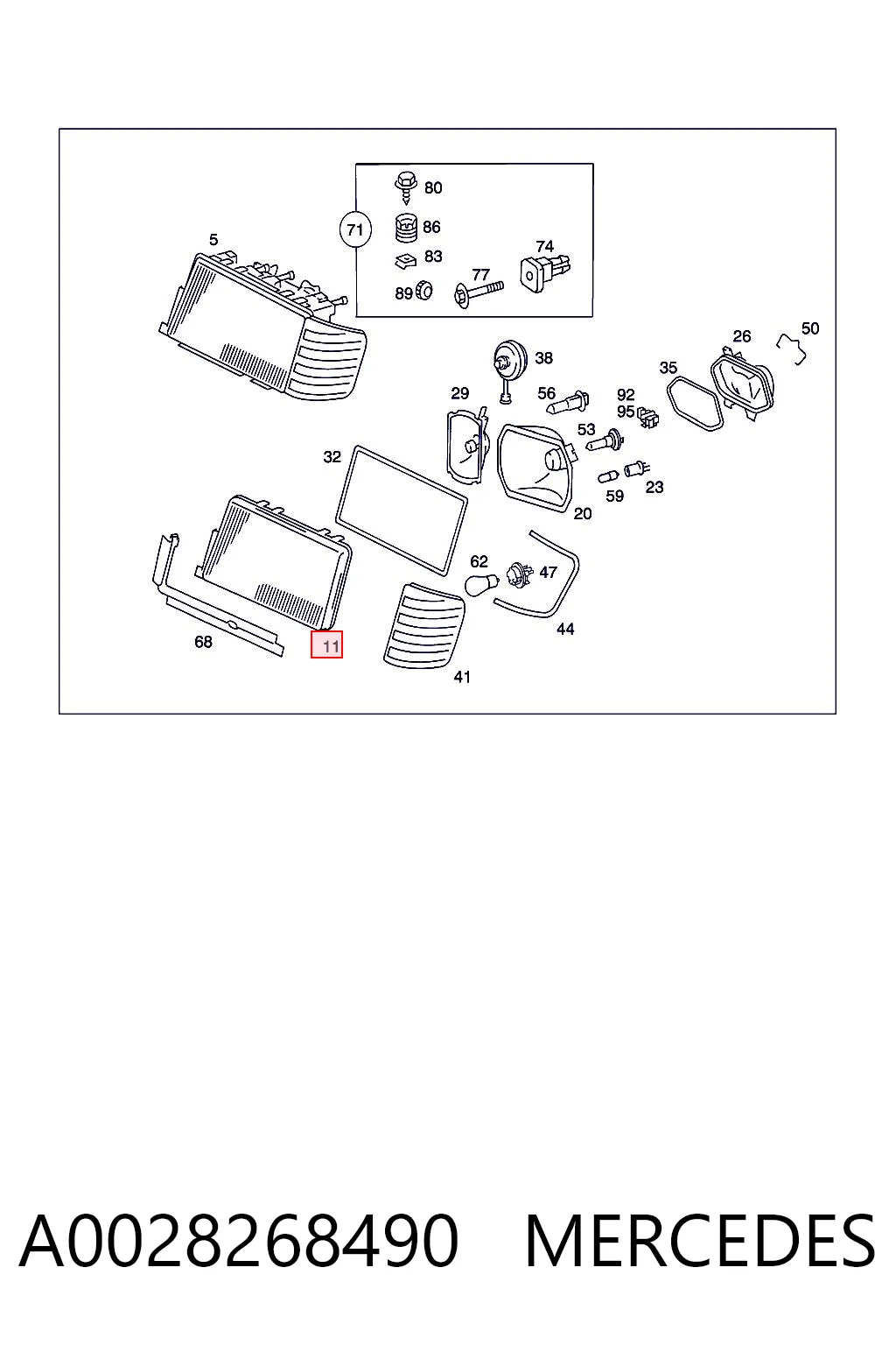 A0028268490 Mercedes