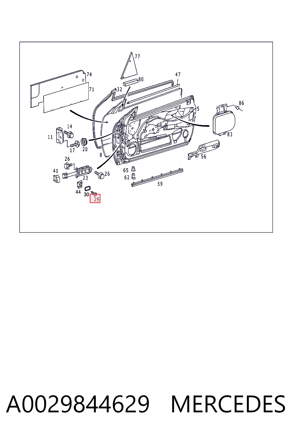 A0029844629 Mercedes