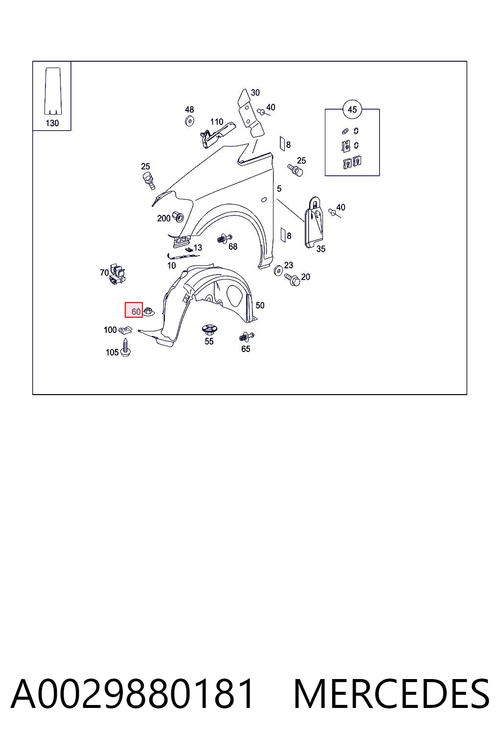 A0029880181 Mercedes