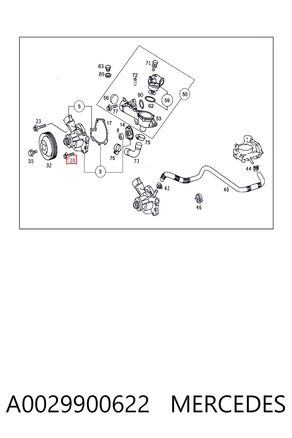 A0029900622 Mercedes