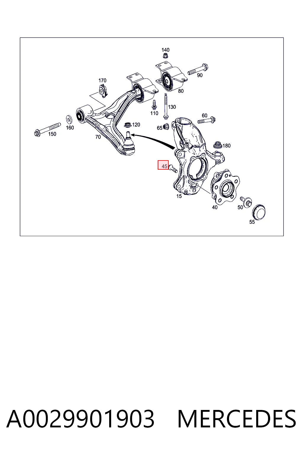 A0029901903 Mercedes 
