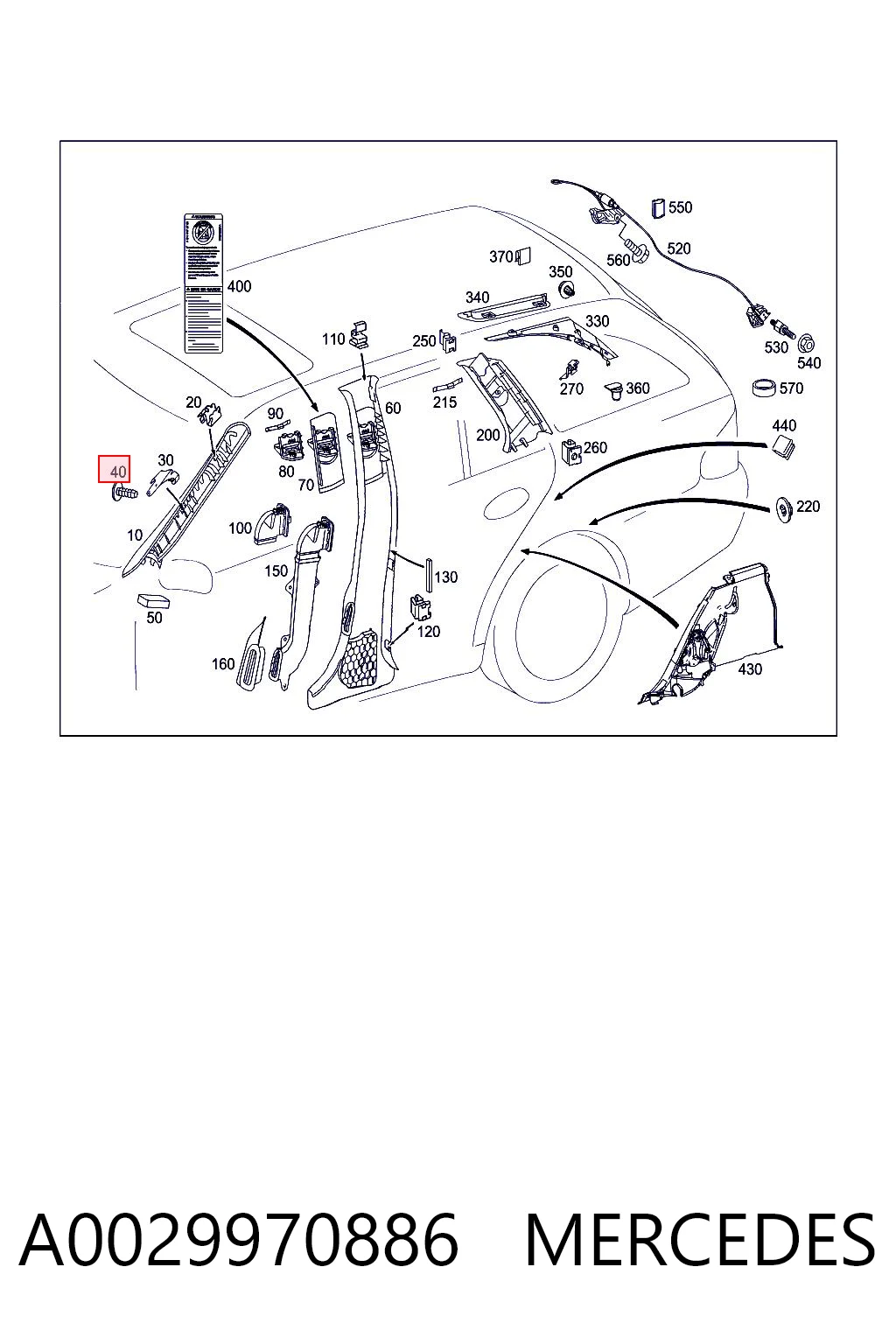 A0029970886 Mercedes