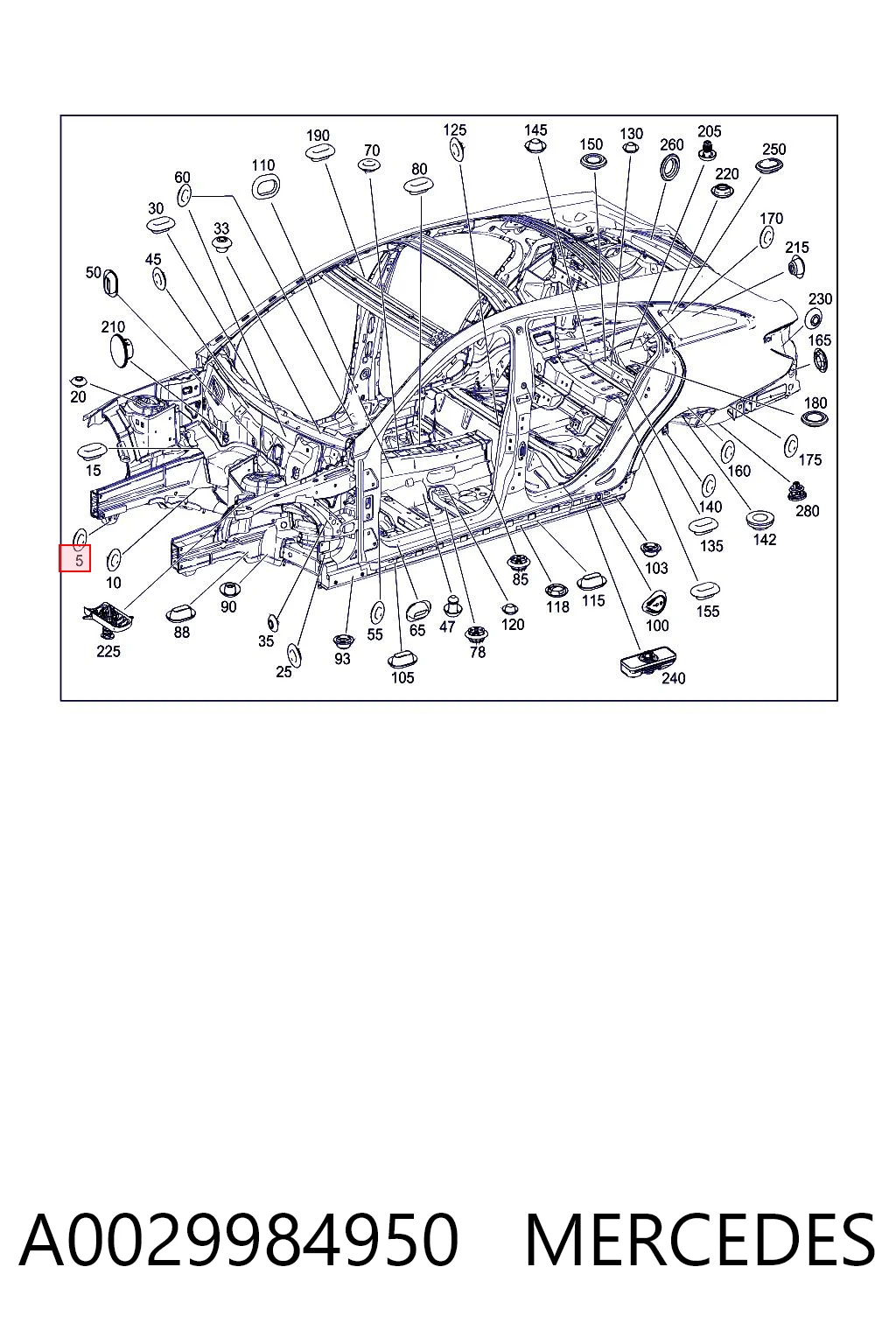 A0029984950 Mercedes