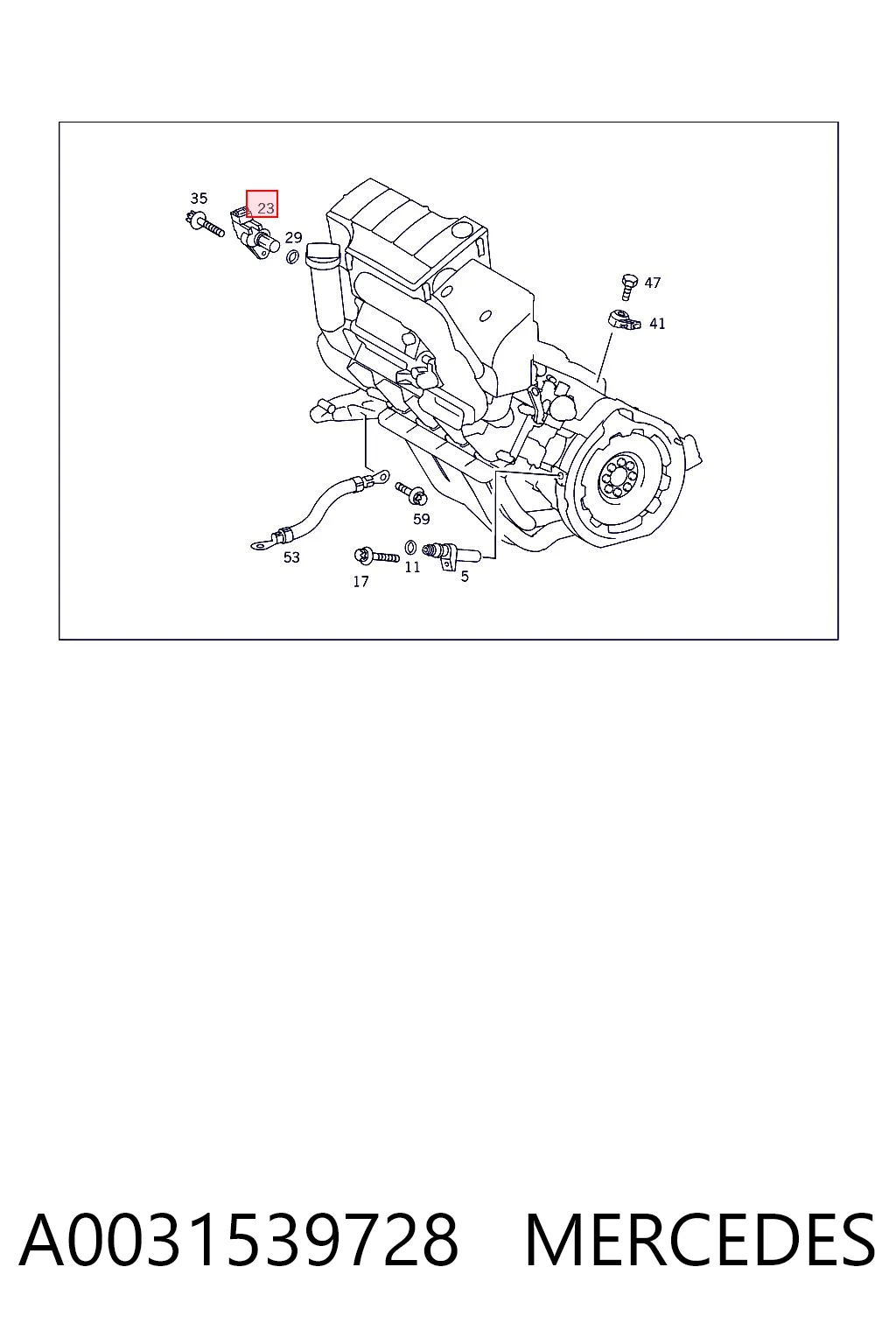 A0031539728 Mercedes Sensor posición arbol de levas