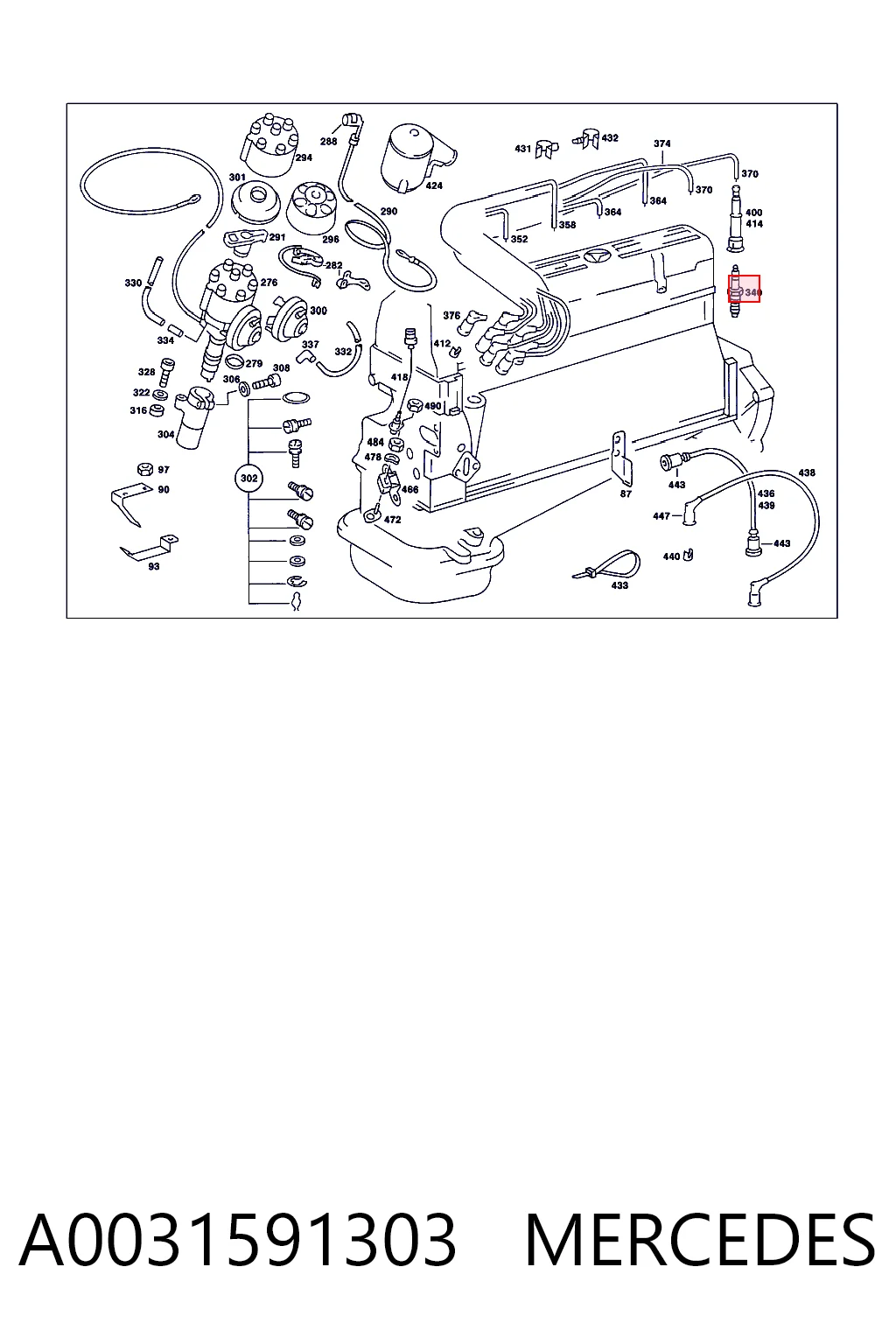 A0031591303 Mercedes