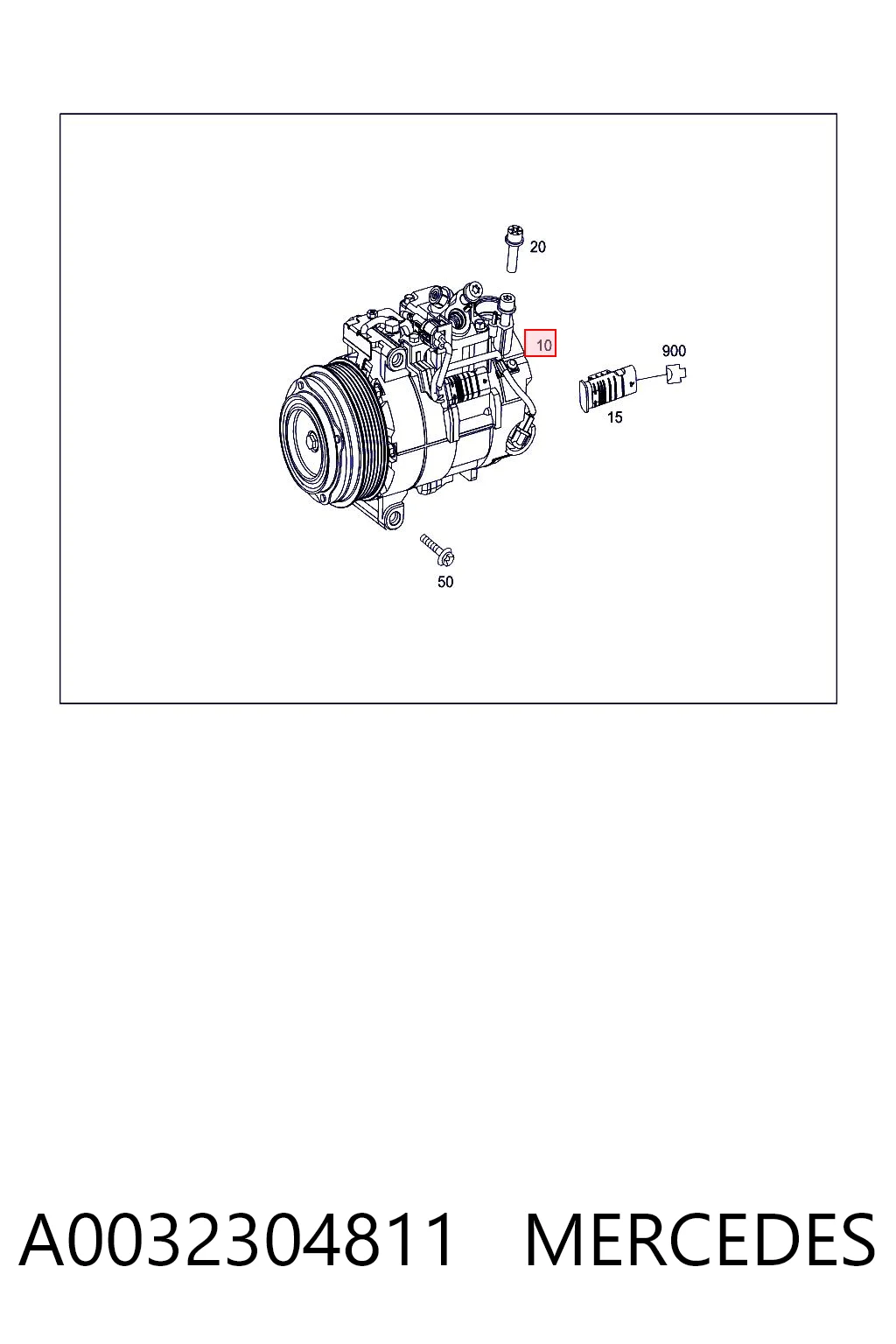 A0032304811 Mercedes Compresor climatizador