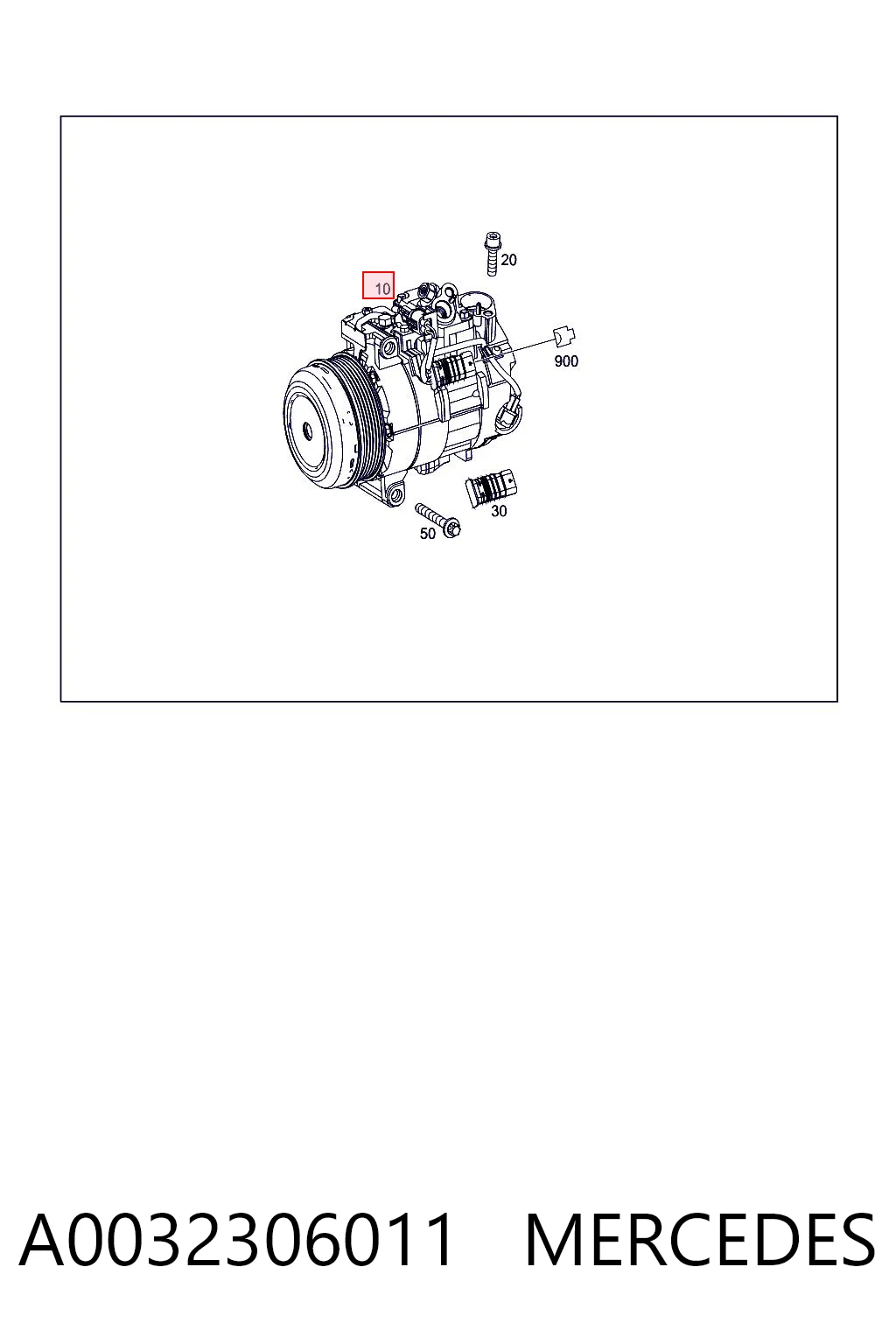 A0032306011 Mercedes Compresor climatizador