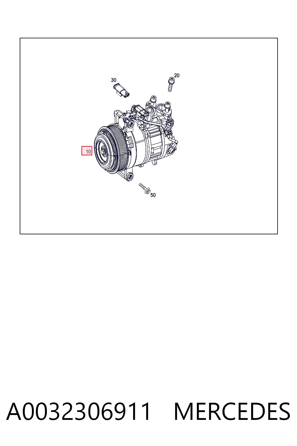 A0032306911 Mercedes Compresor climatizador