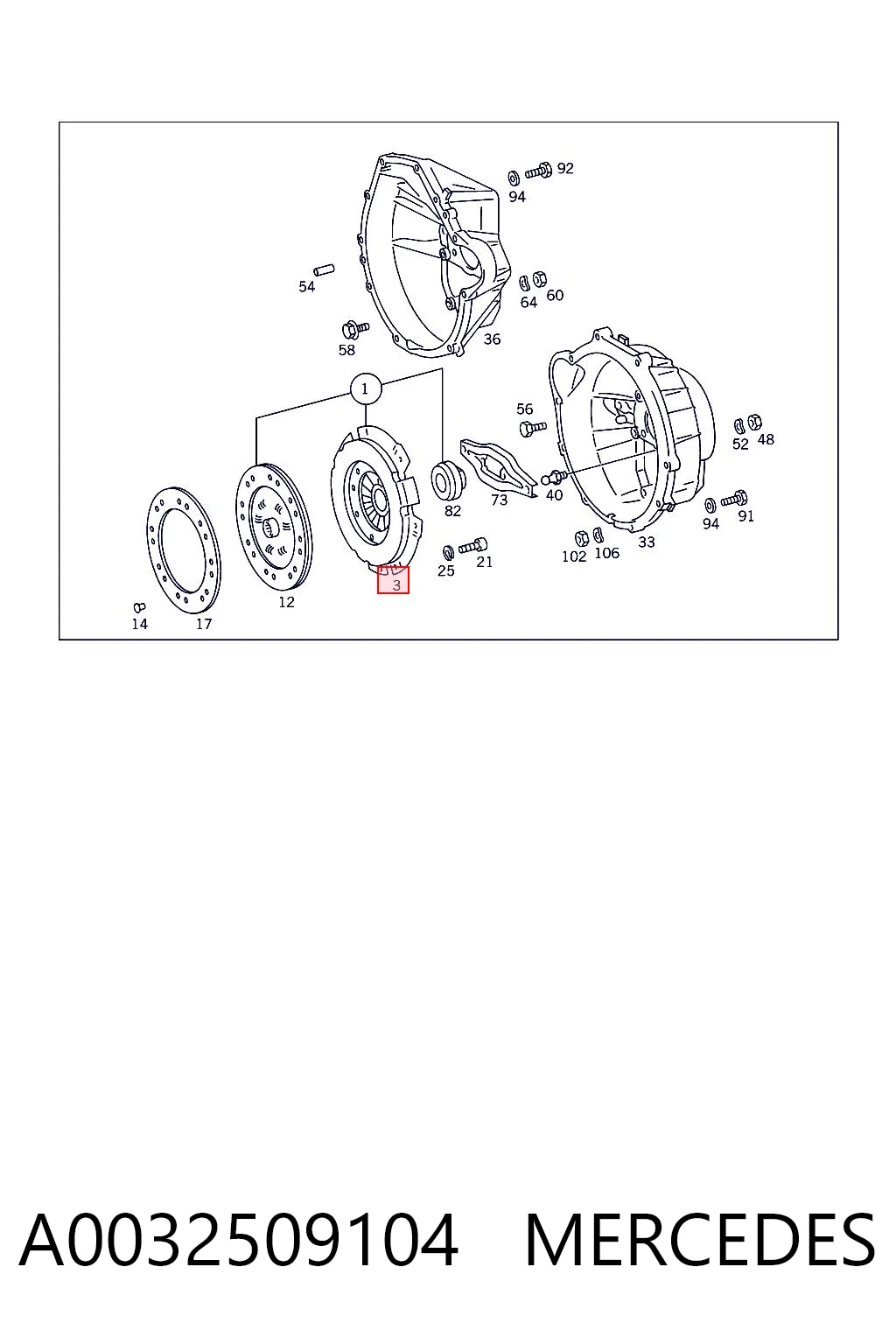 A0032509104 Mercedes