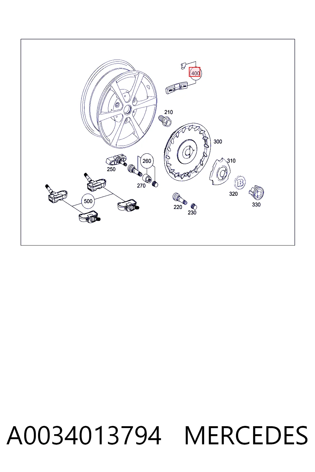 A0034013794 Mercedes
