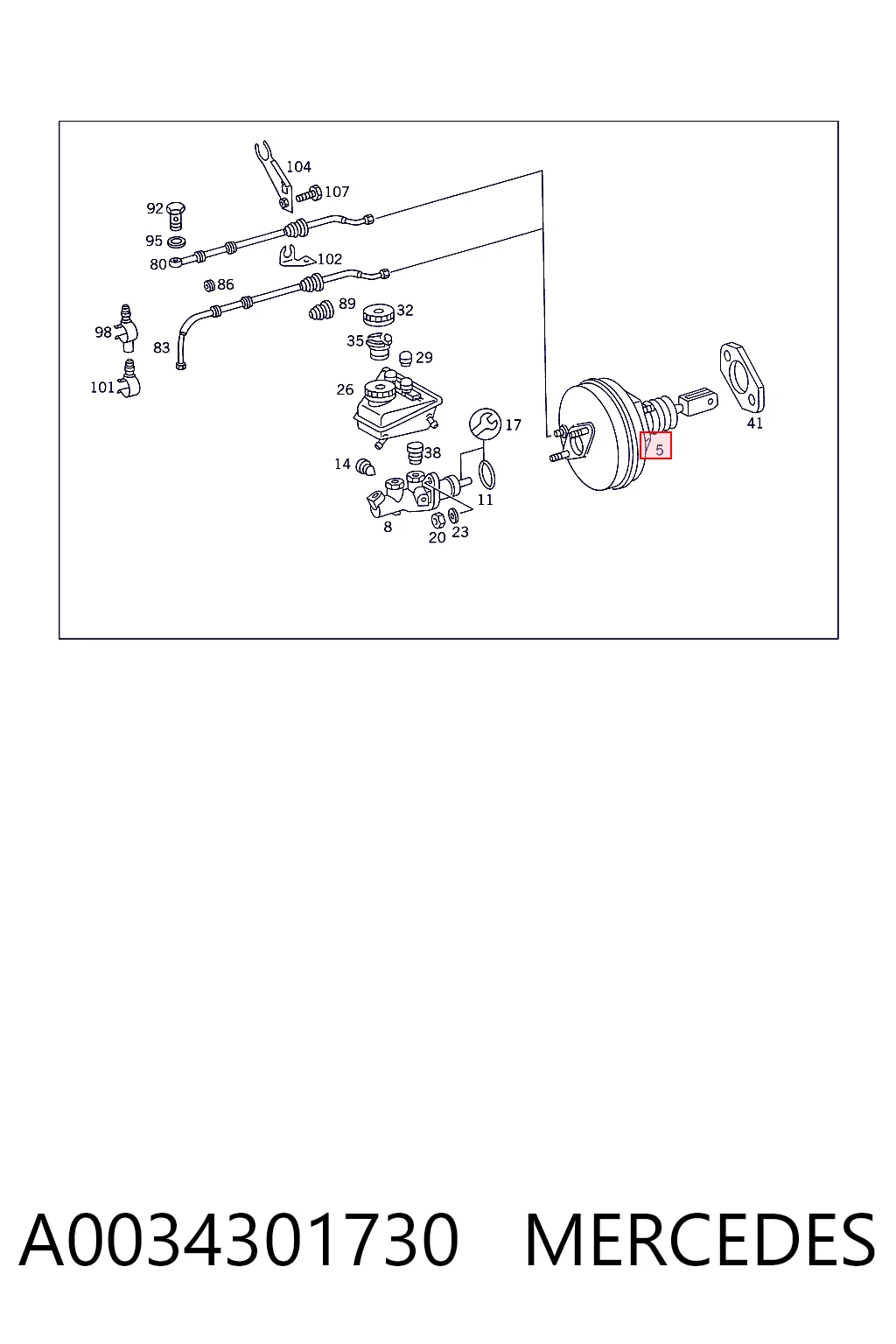 Servofreno Mercedes E familiar (S124) (1993 - 1996) precio, desde 53,72 EUR