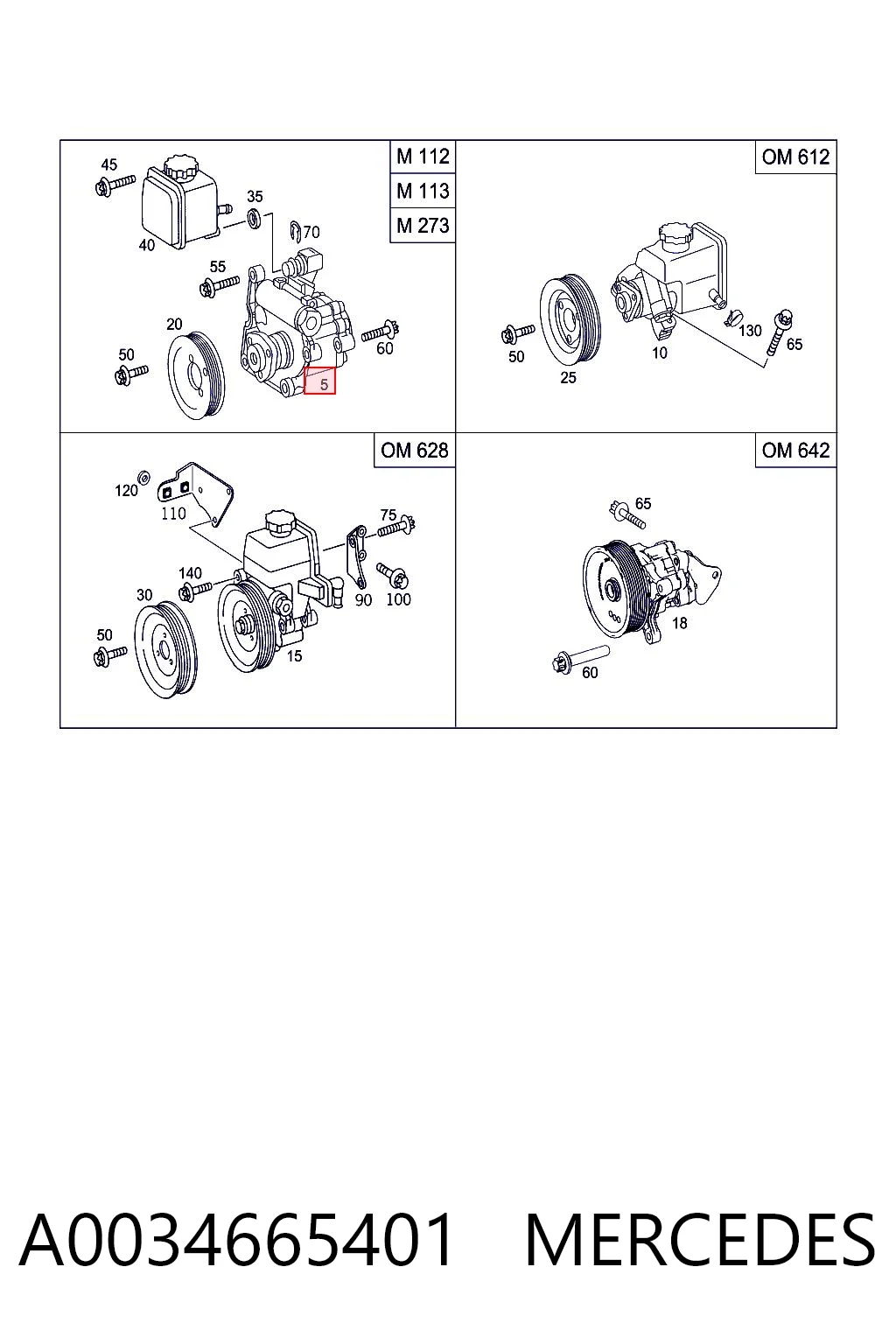 Bomba de dirección 541023510 LUK