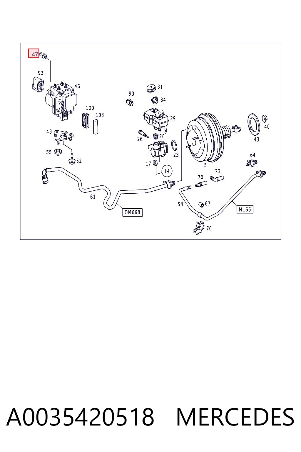 A0035420518 Mercedes