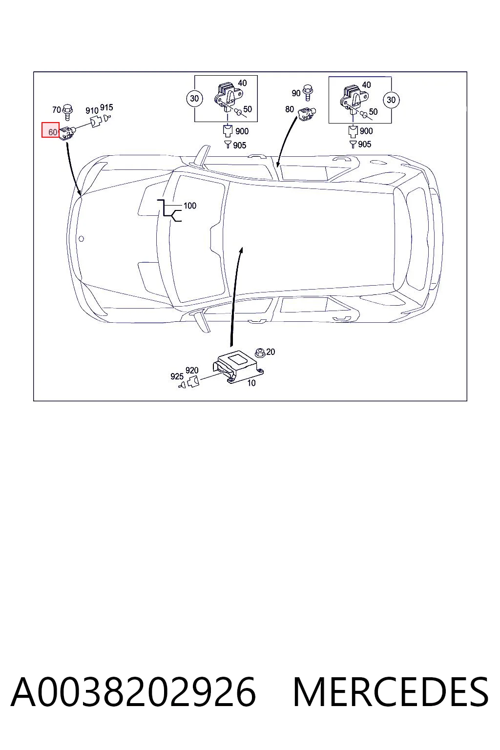 A0038202926 Mercedes
