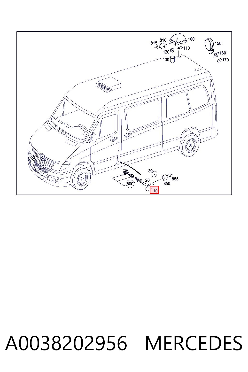 A0038202956 Mercedes