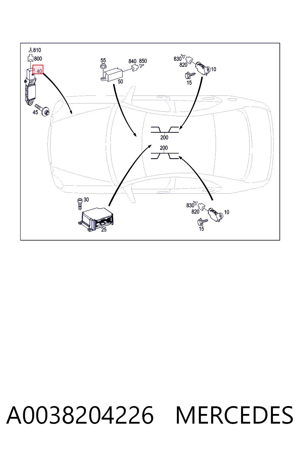 A0038204226 Mercedes