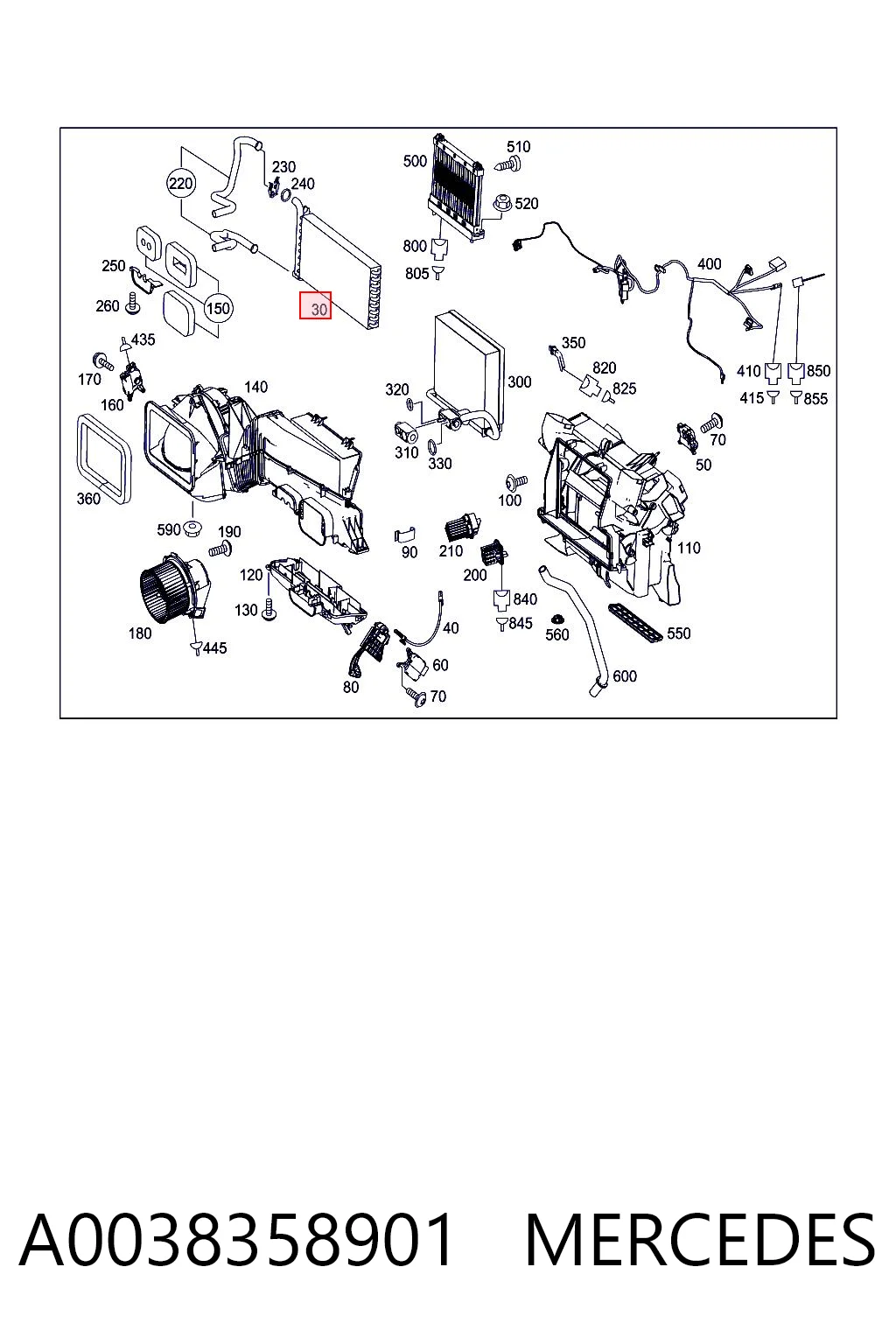 A0038358901 Mercedes
