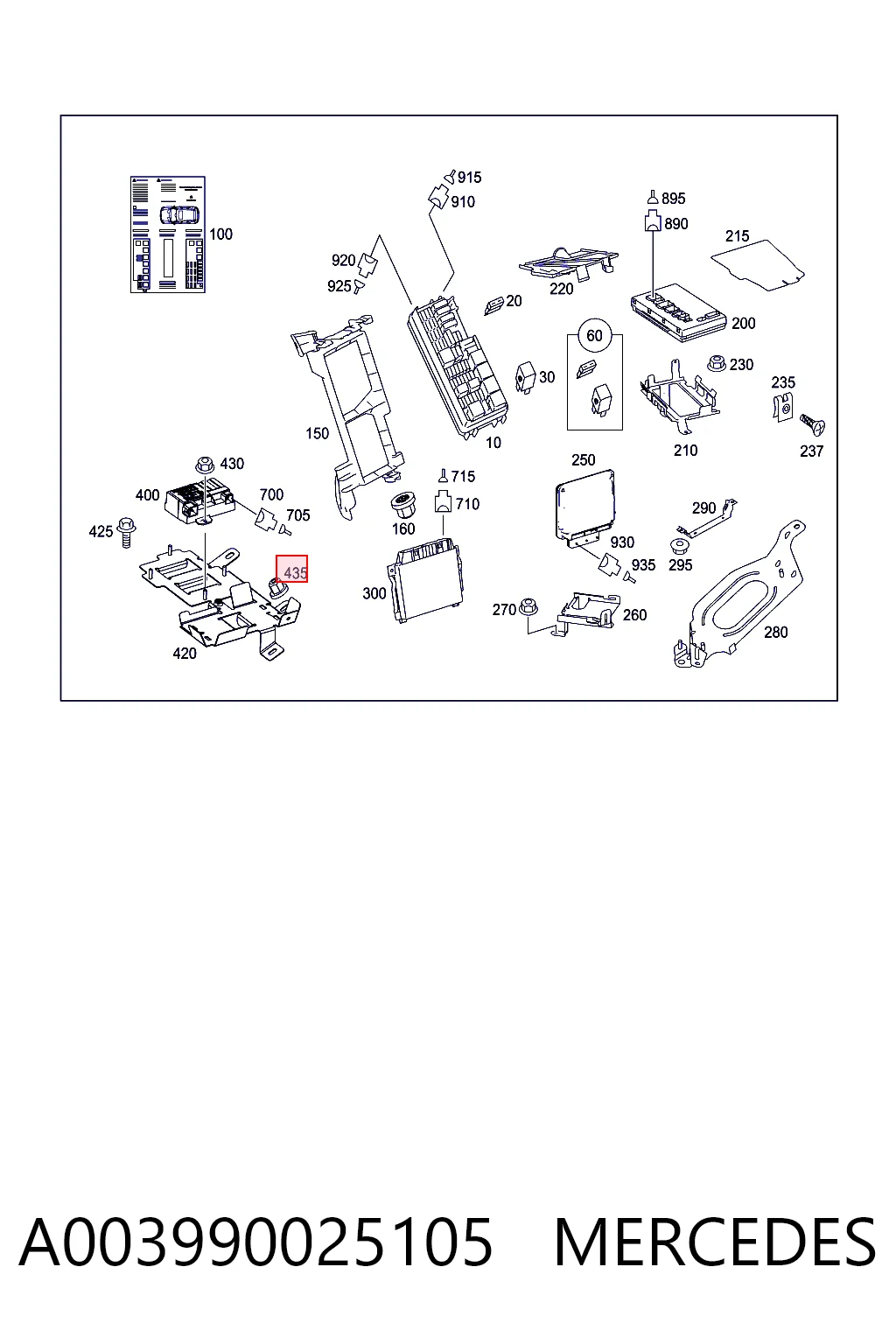 A003990025105 Mercedes