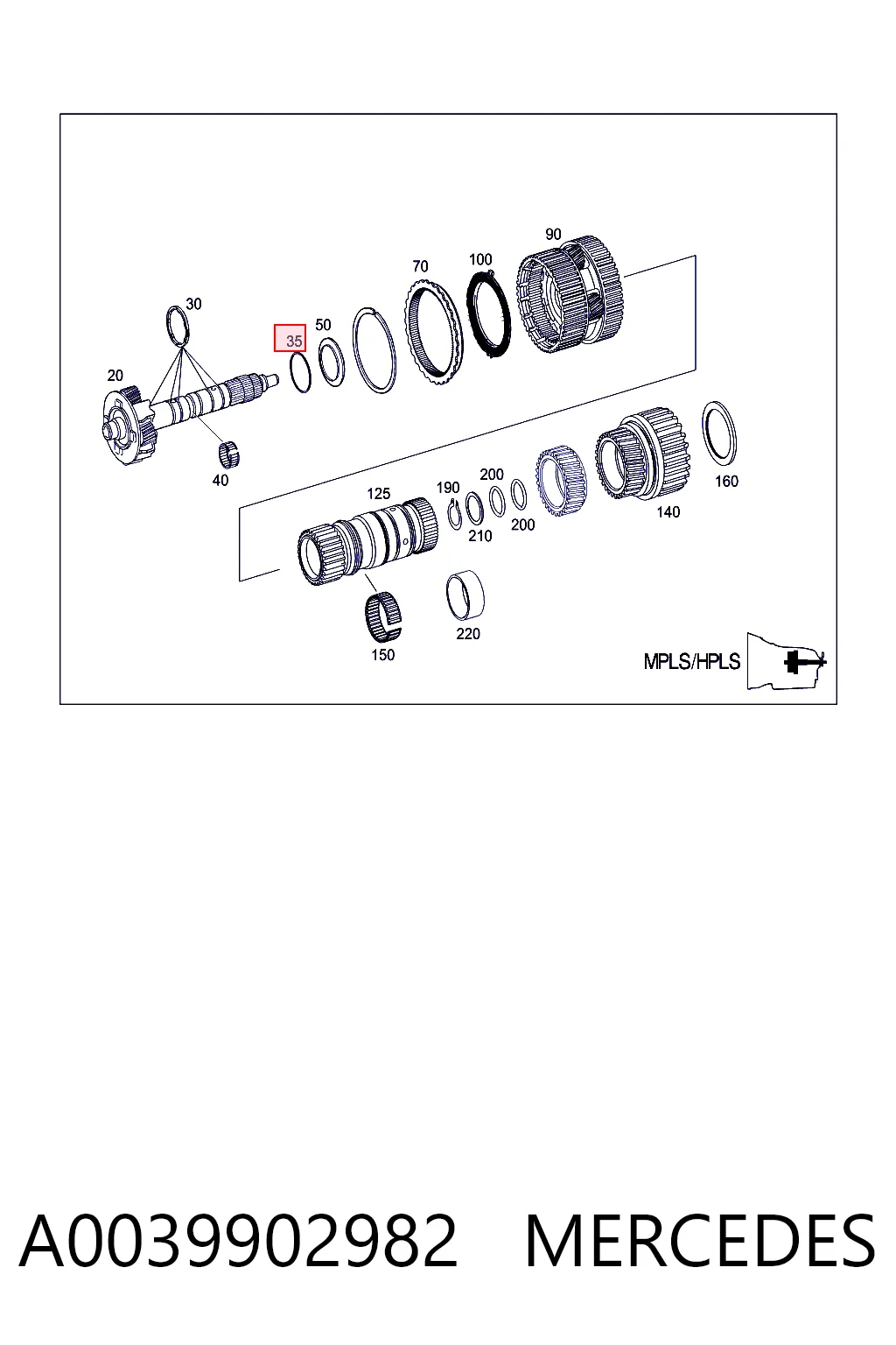 A0039902982 Mercedes