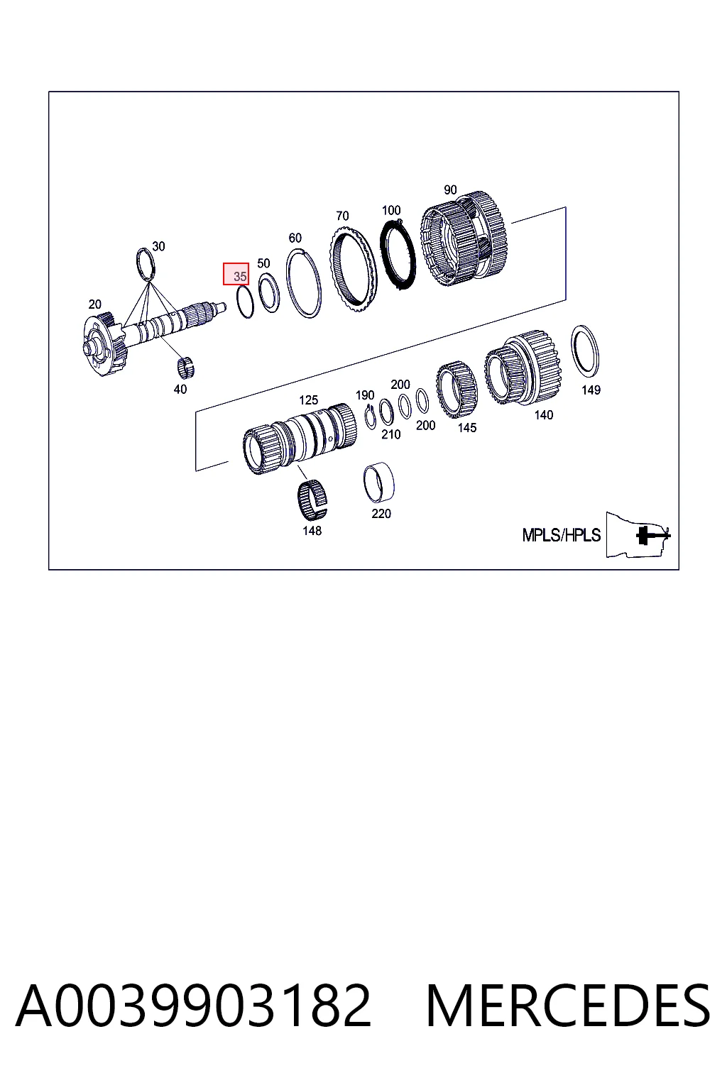 A0039903182 Mercedes