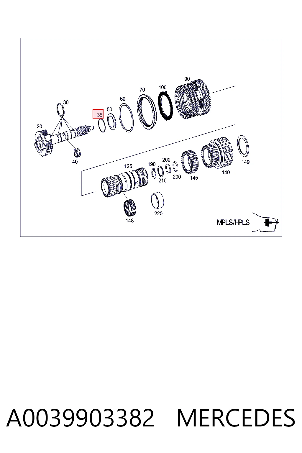 A0039903382 Mercedes