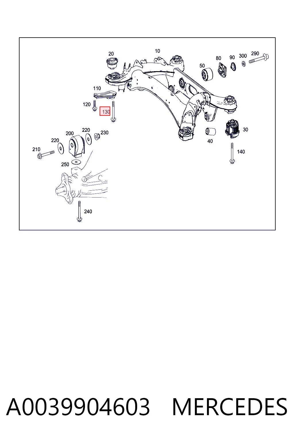 A0039904603 Mercedes