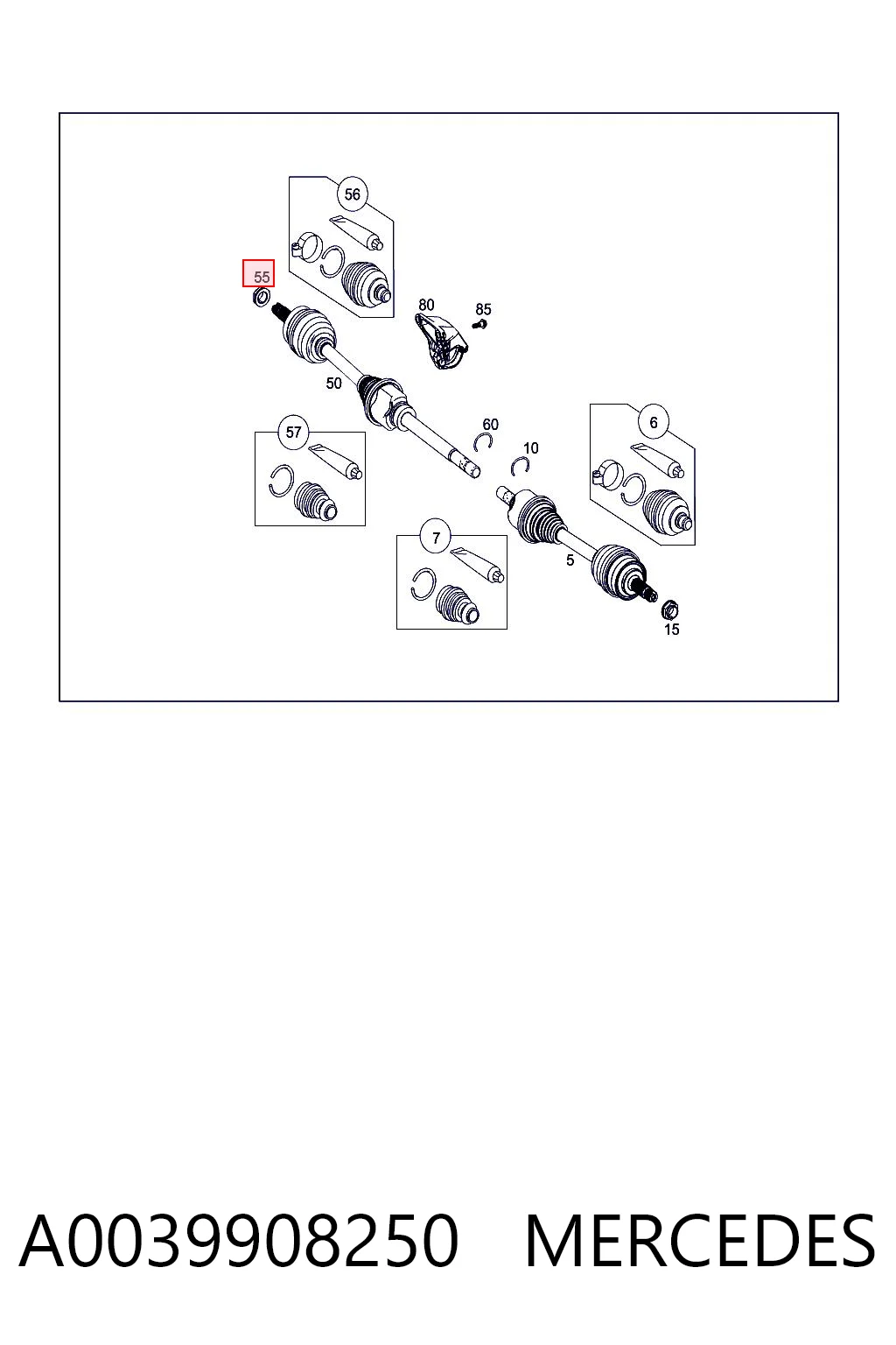 A0039908250 Mercedes