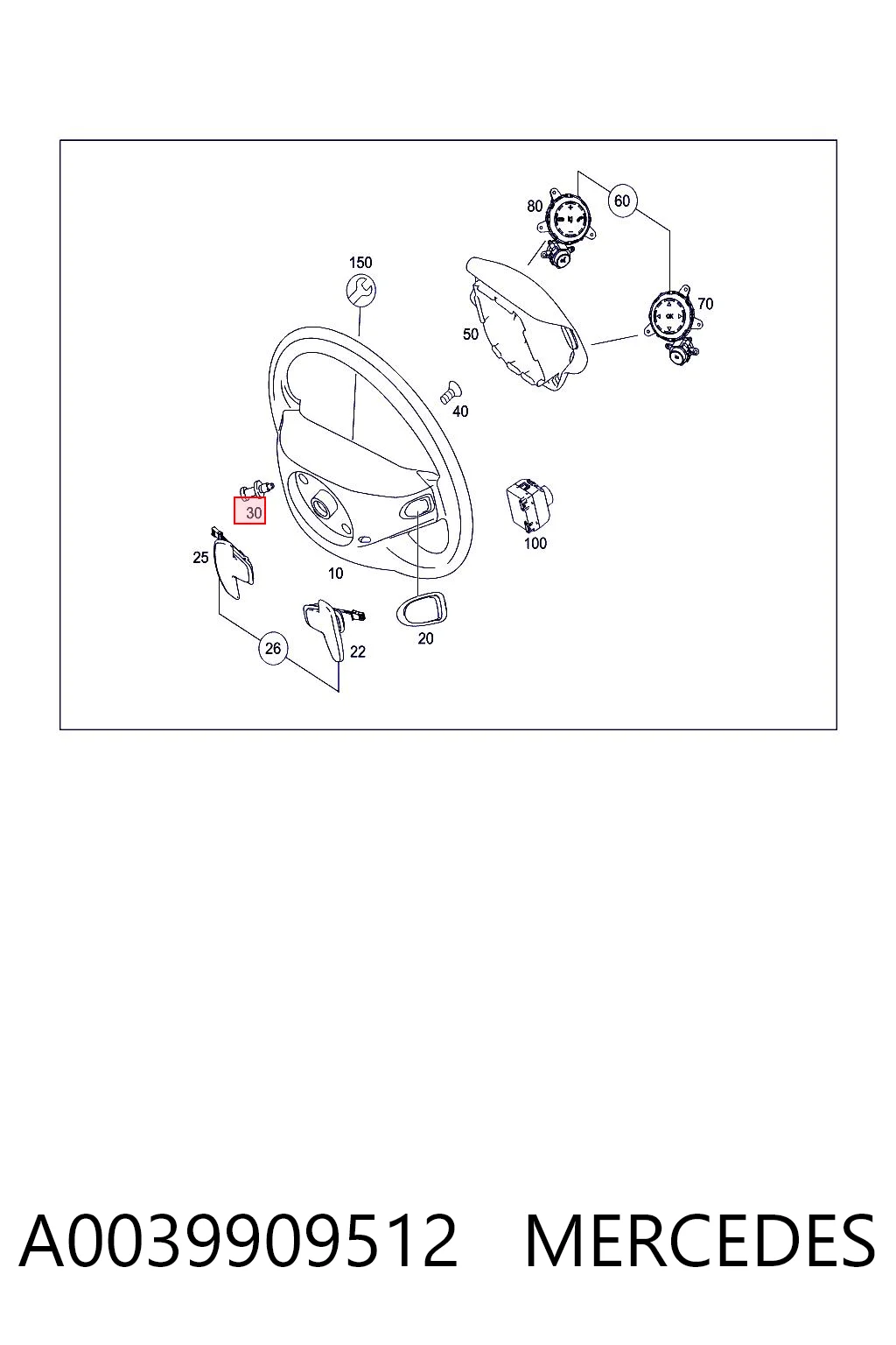A0039909512 Mercedes