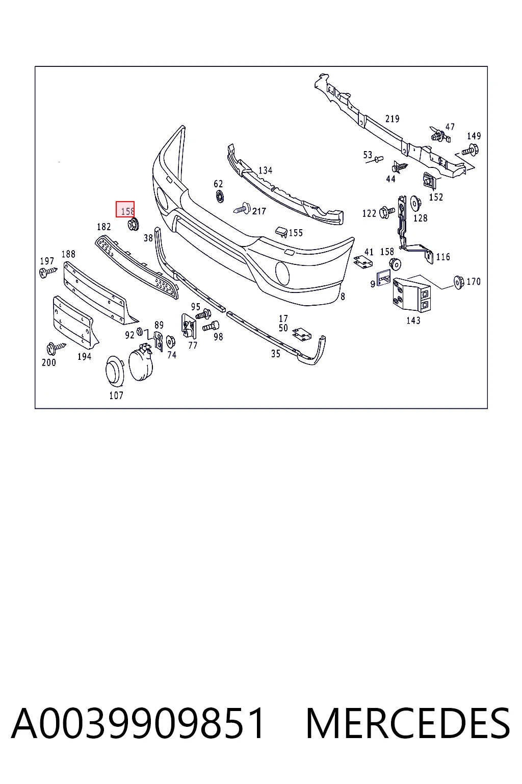 A0039909851 Mercedes
