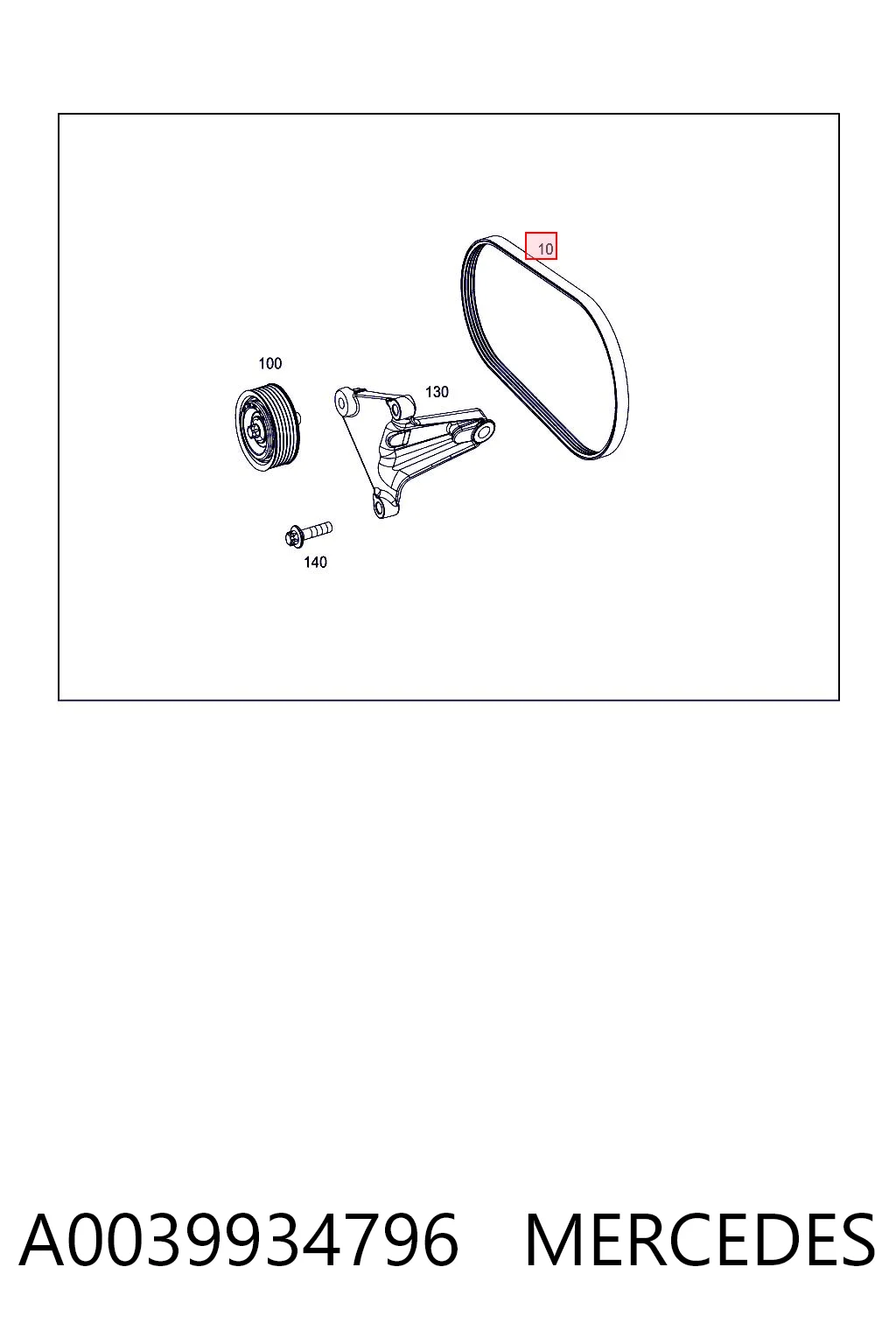 Correa accesorios Mercedes S 