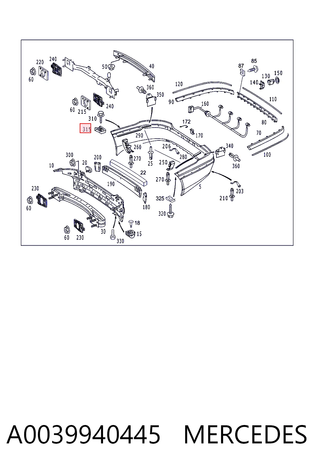 A0039940445 Mercedes