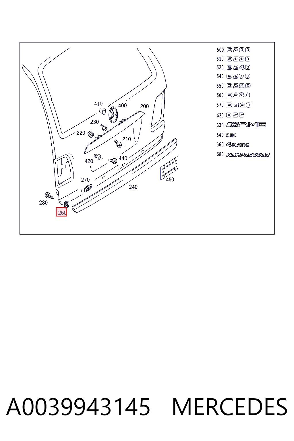 A0039943145 Mercedes