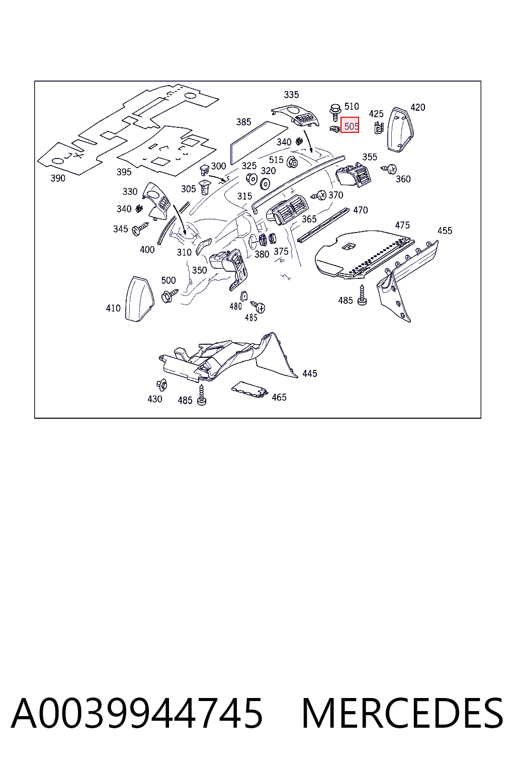 A0039944745 Mercedes