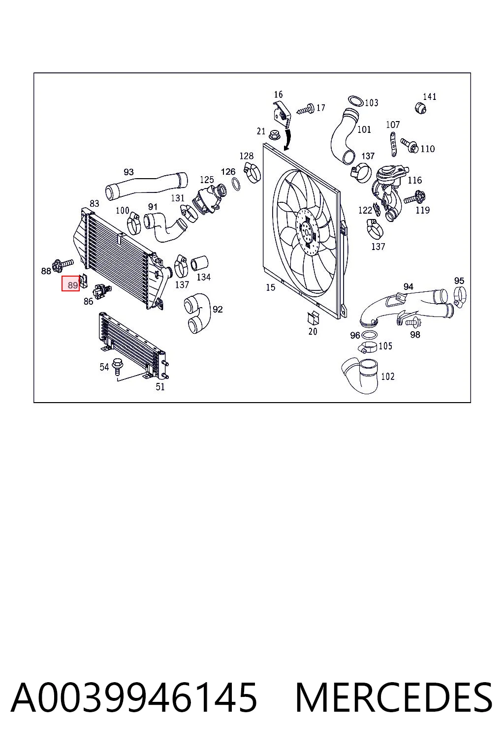 A0039946145 Mercedes