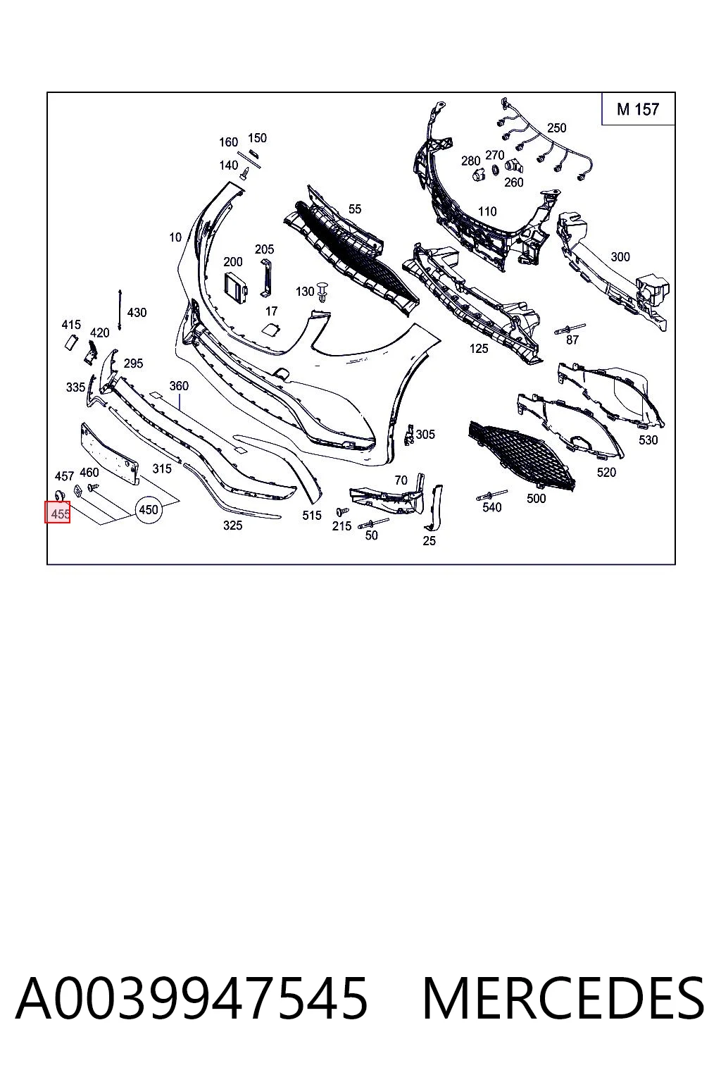 A0039947545 Mercedes