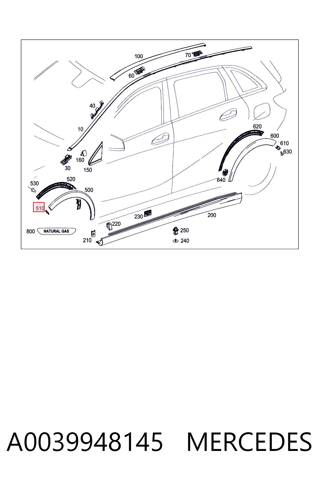A0039948145 Mercedes