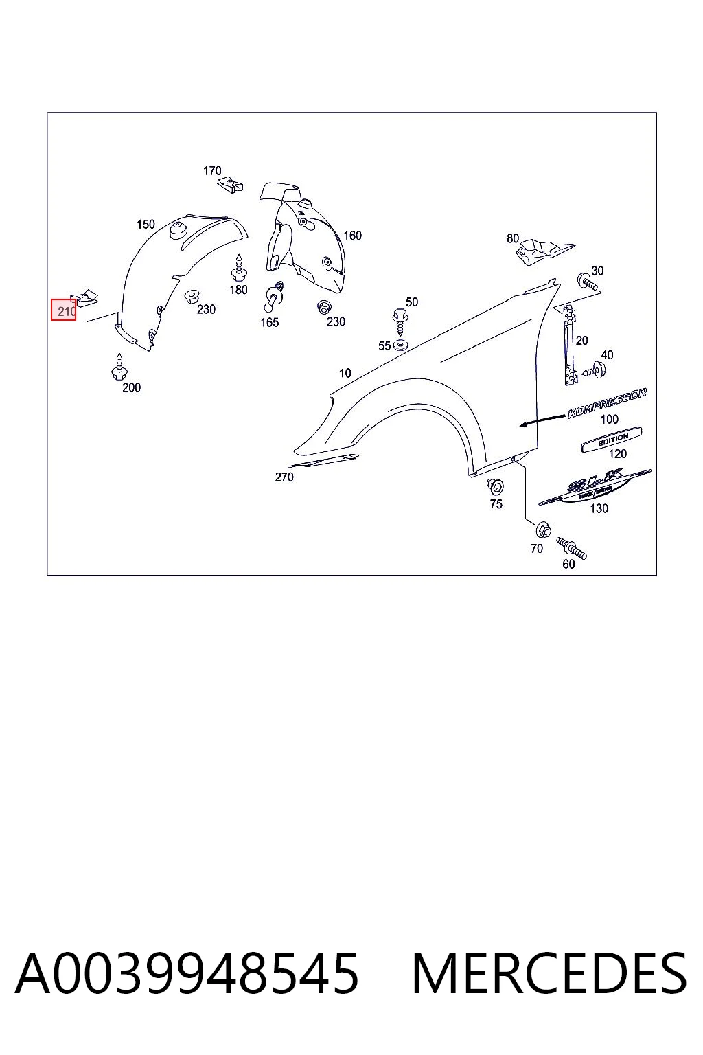 A0039948545 Mercedes