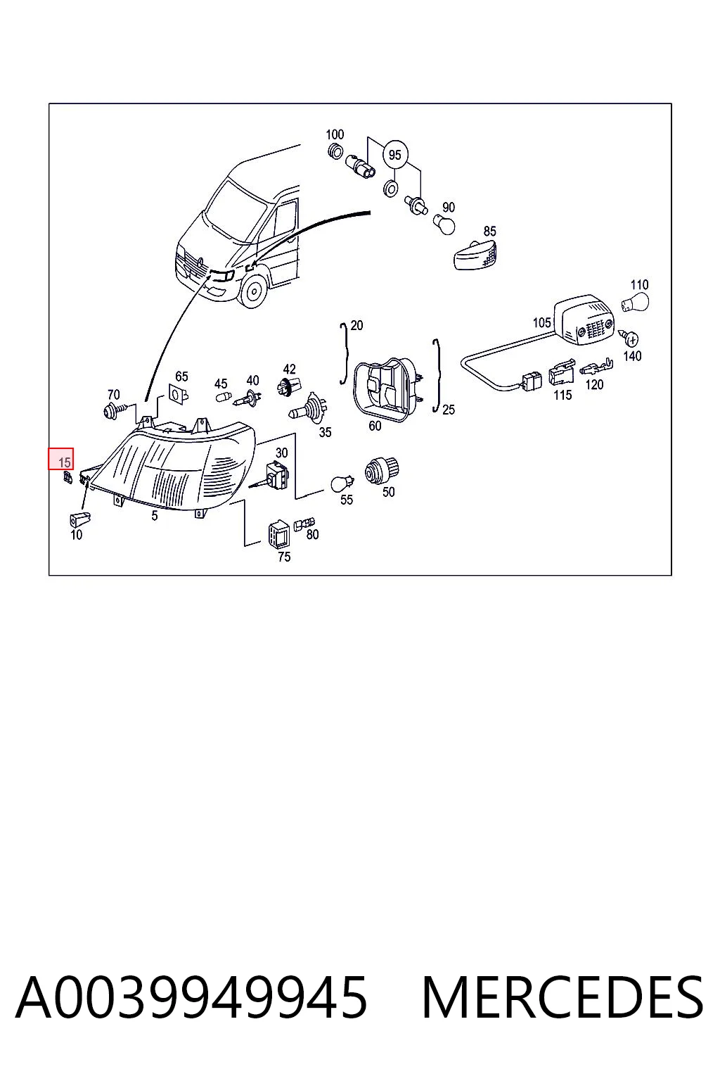 A0039949945 Mercedes