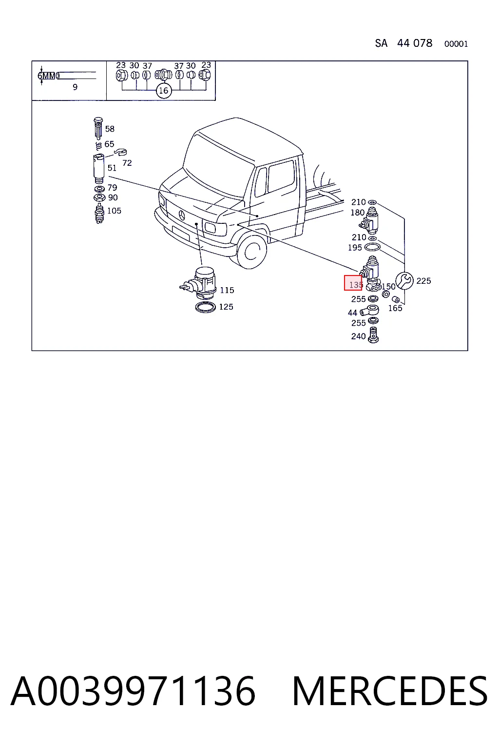 A0039971136 Mercedes