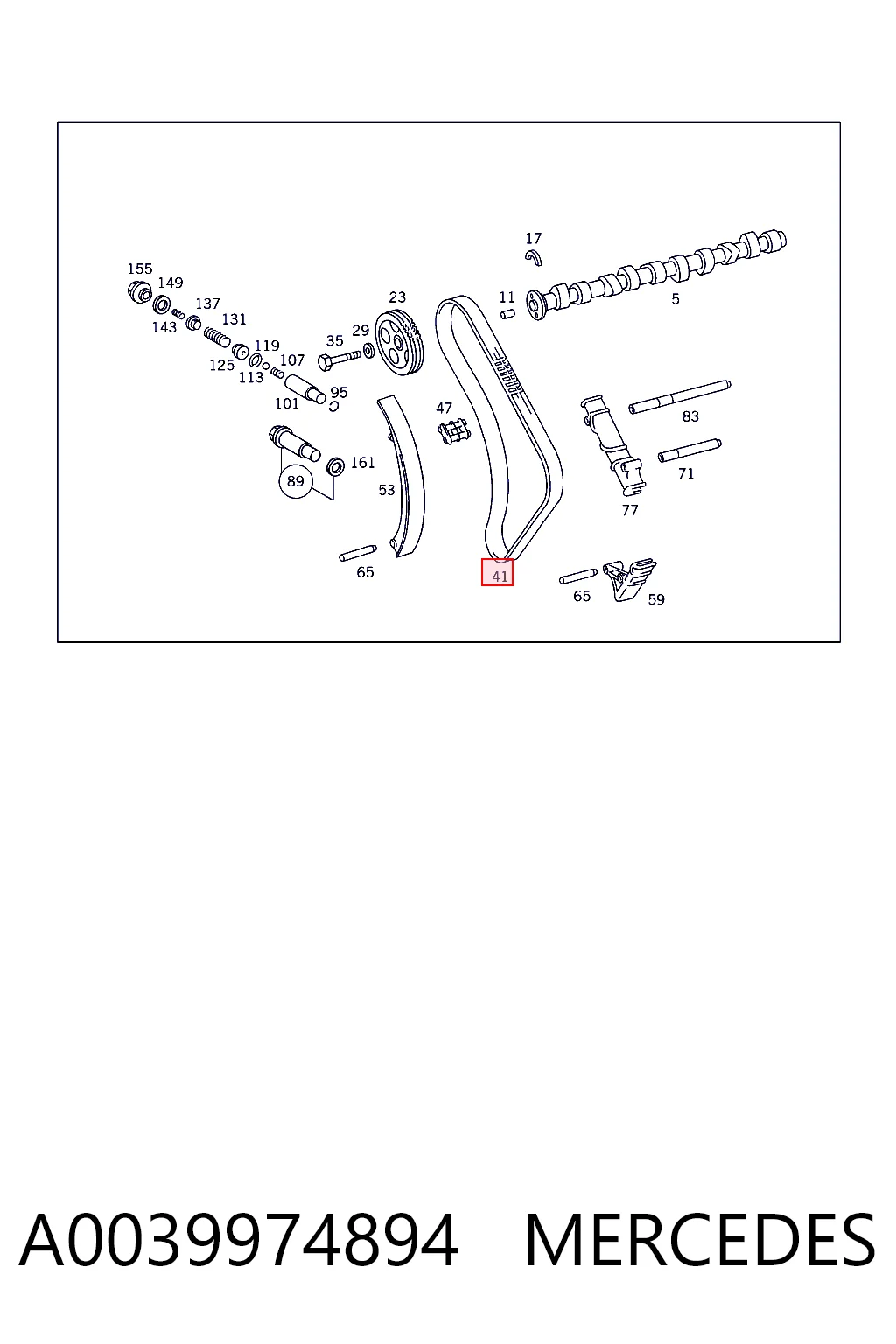 A0039974894 Mercedes